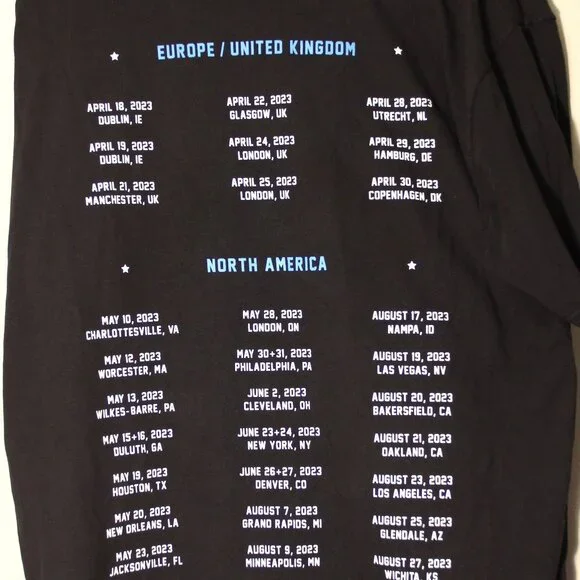 Zach Bryan "Burn Burn Burn" Tour T-shirt (Size Large) - Picture 2 of 4